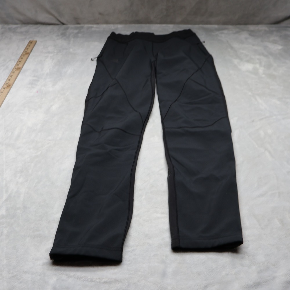 Salomon Pants Mens Medium Black Lightning Warm Softshell Technical Hiking 28x32